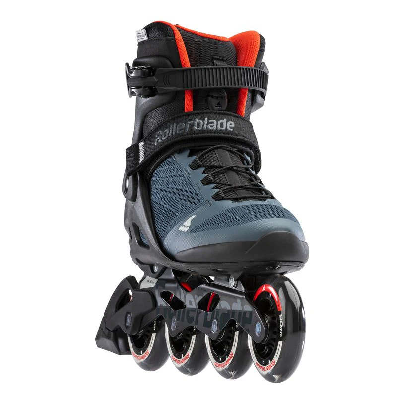 Rollerblade Skates Macroblade 90 Orion Blue/Spicy Orange - Image 4